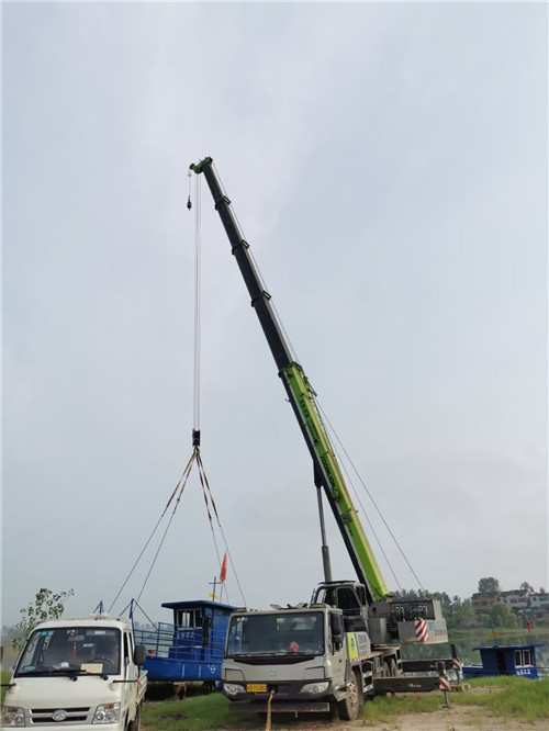 涉县桥梁建设吊装案例